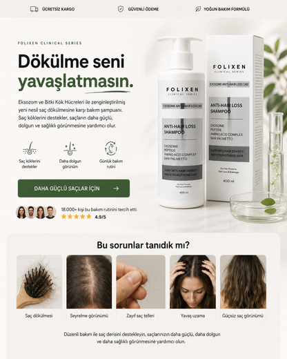 FLX-Arındırıcı Saç Dökülmesi Karşıtı Şampuan-400ML