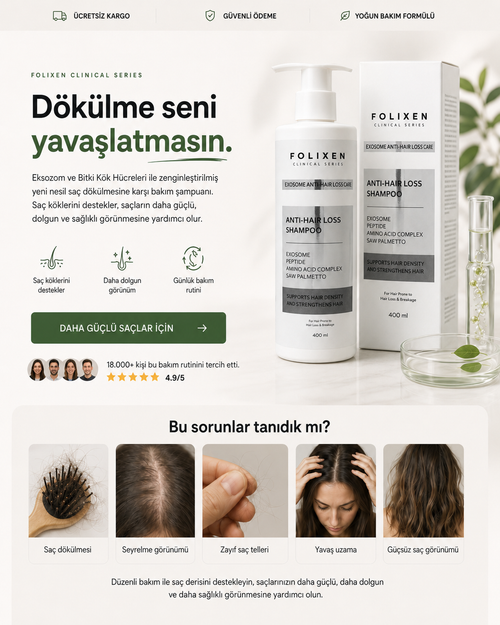 FLX-Arındırıcı Saç Dökülmesi Karşıtı Şampuan-400ML